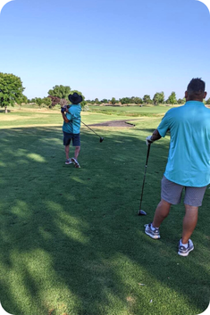Golfers at Charity Tournament in Kuna, Idaho
